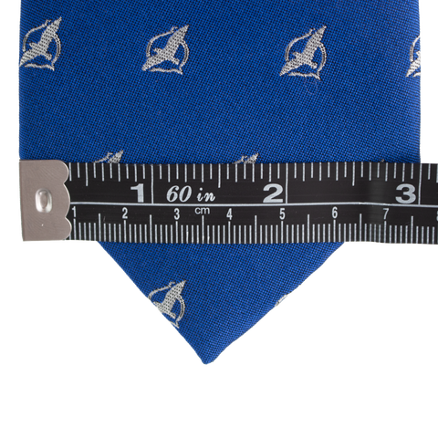 Voice Necktie - Blue Necktie with Freedom of Speech Symbol