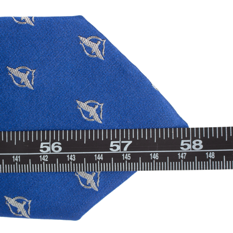 Voice Necktie - Blue Necktie with Freedom of Speech Symbol